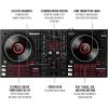 imageDJ Controller Bundle  DJ Set with 4 Decks DJ Mixer Audio Interface Jog Wheel Displays FX and DJ Headphones  Numark Mixtrack Platinum FX and HF175DJ Controller  DJ Headphones