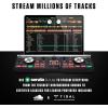 imageNumark DJ2GO2 Touch Bundle  Compact 2 Deck USB DJ Controller for Serato DJ with a MixerCrossfader Audio Interface and DJ HeadphonesDJ controller w onear headphones