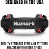 imageNumark HF175  DJ Headphones with Closed Back Over Ear Design 40mm Drivers Comfortable Ear Pads for Mixing and DJ Monitoring 3m Cable Included  BlackHF175
