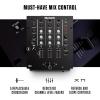 imageNumark M6 USB  4Channel DJ Mixer with BuiltIn Audio Interface 3Band EQ Microphone Input and Replaceable Crossfader with Slope ControlSilverBlack3channel