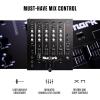imageNumark M6 USB  4Channel DJ Mixer with BuiltIn Audio Interface 3Band EQ Microphone Input and Replaceable Crossfader with Slope ControlSilverBlack4channel  USB