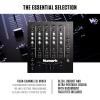 imageNumark M6 USB  4Channel DJ Mixer with BuiltIn Audio Interface 3Band EQ Microphone Input and Replaceable Crossfader with Slope ControlSilverBlack4channel  USB