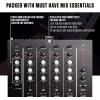 imageNumark M6 USB  4Channel DJ Mixer with BuiltIn Audio Interface 3Band EQ Microphone Input and Replaceable Crossfader with Slope ControlSilverBlack4channel  USB