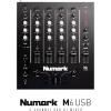 imageNumark M6 USB  4Channel DJ Mixer with BuiltIn Audio Interface 3Band EQ Microphone Input and Replaceable Crossfader with Slope ControlSilverBlack4channel  USB