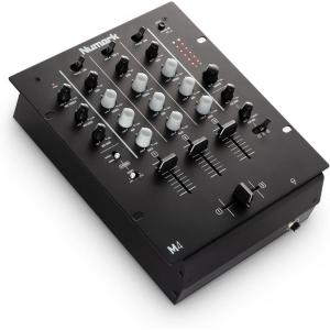 imageNumark M6 USB  4Channel DJ Mixer with BuiltIn Audio Interface 3Band EQ Microphone Input and Replaceable Crossfader with Slope ControlSilverBlack3channel