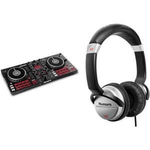 imageNumark Mixtrack Pro FX  HF125  2 Deck DJ Controller For Serato DJ with DJ Mixer Builtin Audio Interface and Professional DJ Headphones2 Decks